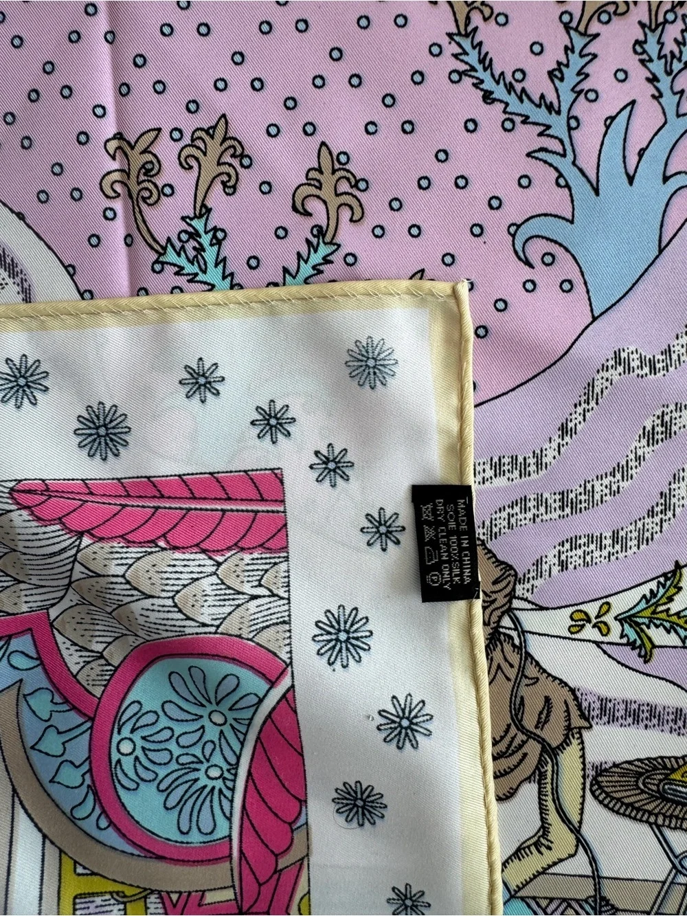 Designer-style 90cm Silk Scarf
